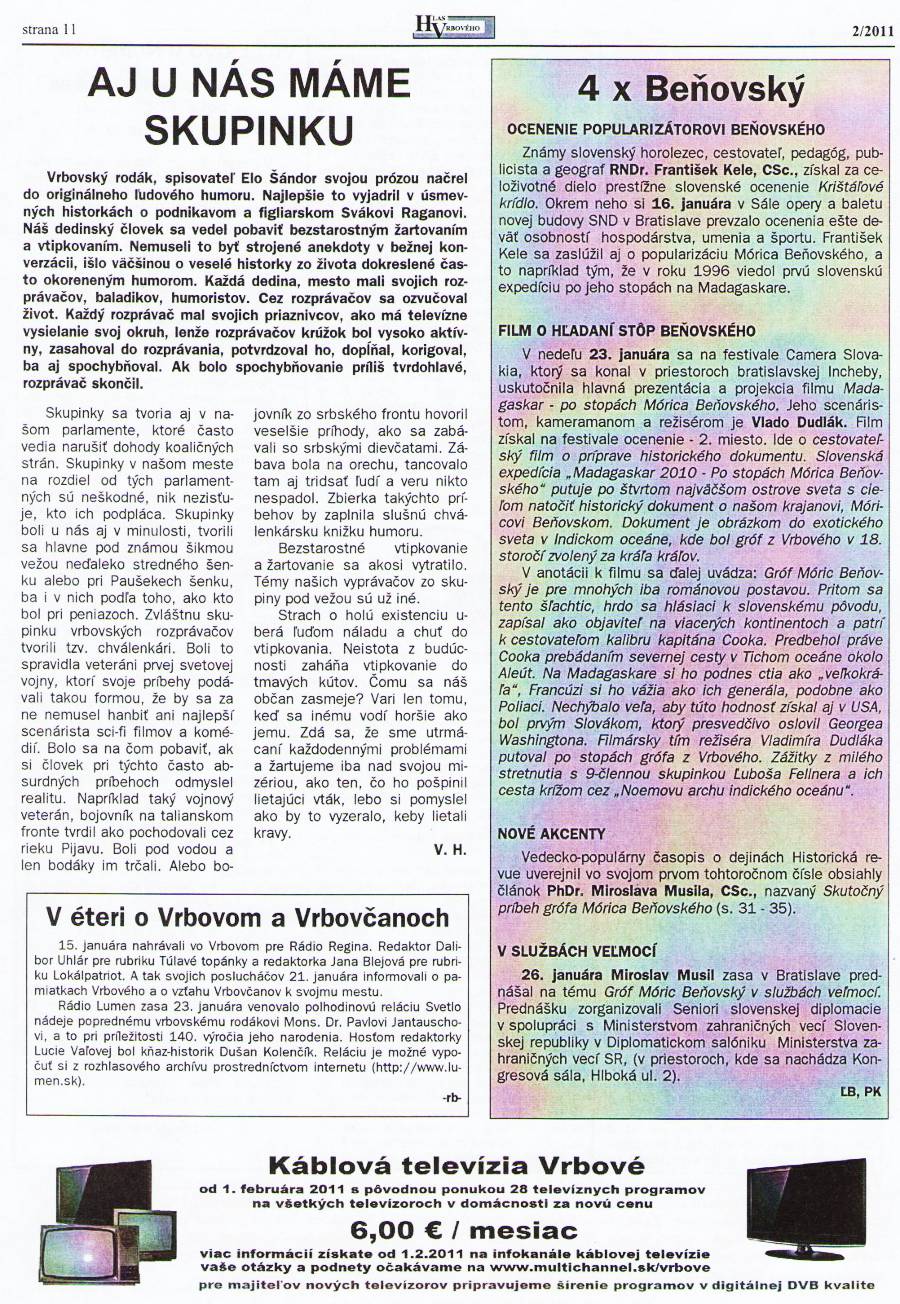 Hlas Vrbového 02/2011, strana 11