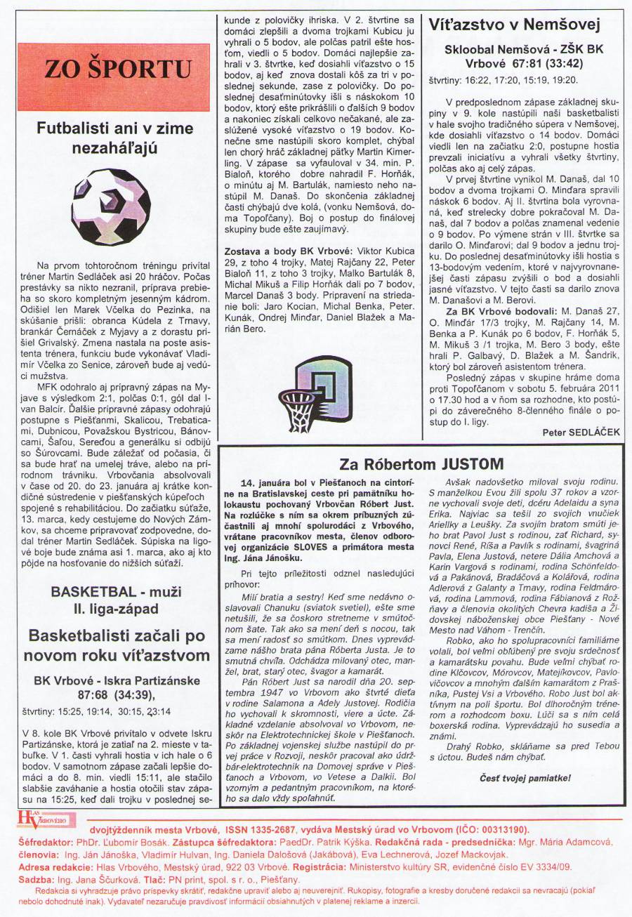 Hlas Vrbového 02/2011, strana 12
