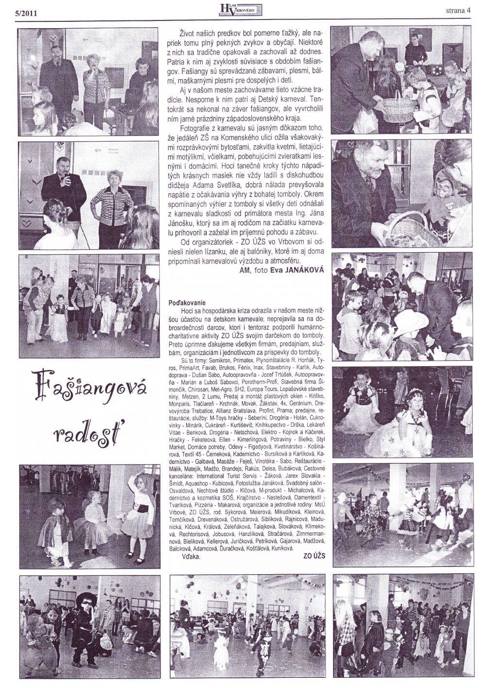 Hlas Vrbového 05/2011, strana 4