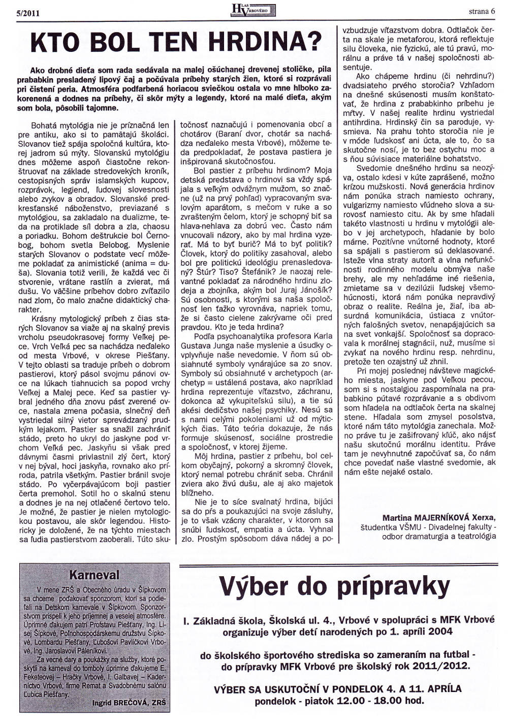 Hlas Vrbového 05/2011, strana 6