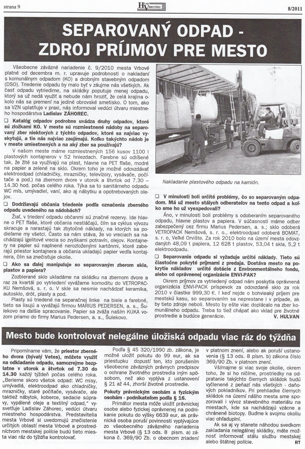 Hlas Vrbového 08/2011, strana 9
