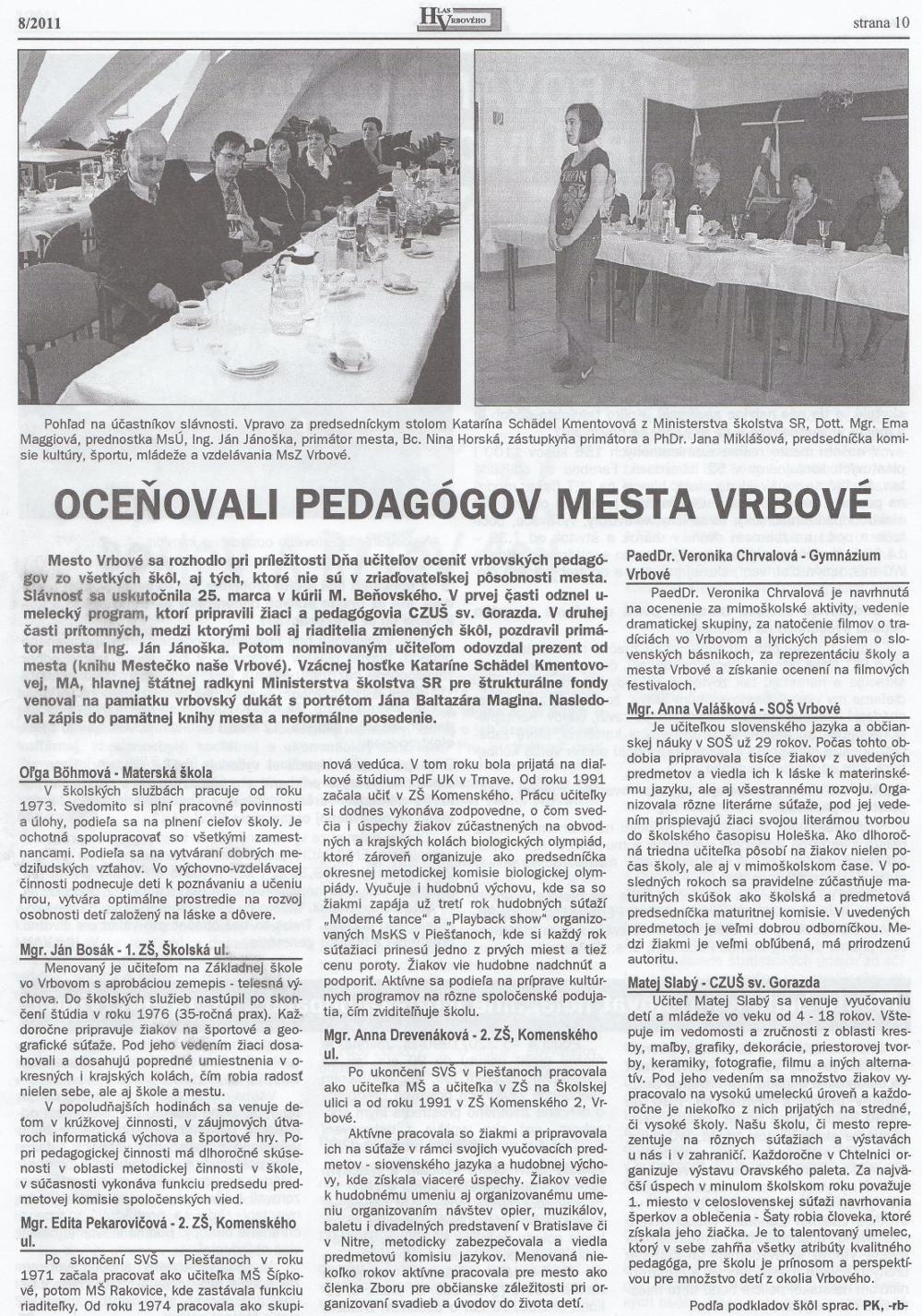 Hlas Vrbového 08/2011, strana 10