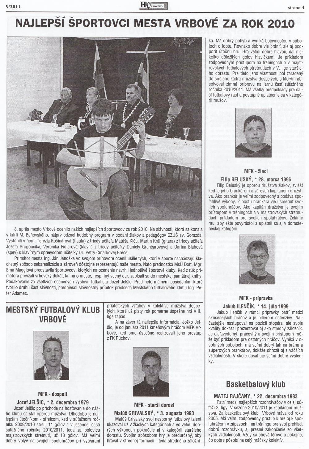 Hlas Vrbového 09/2011, strana 4