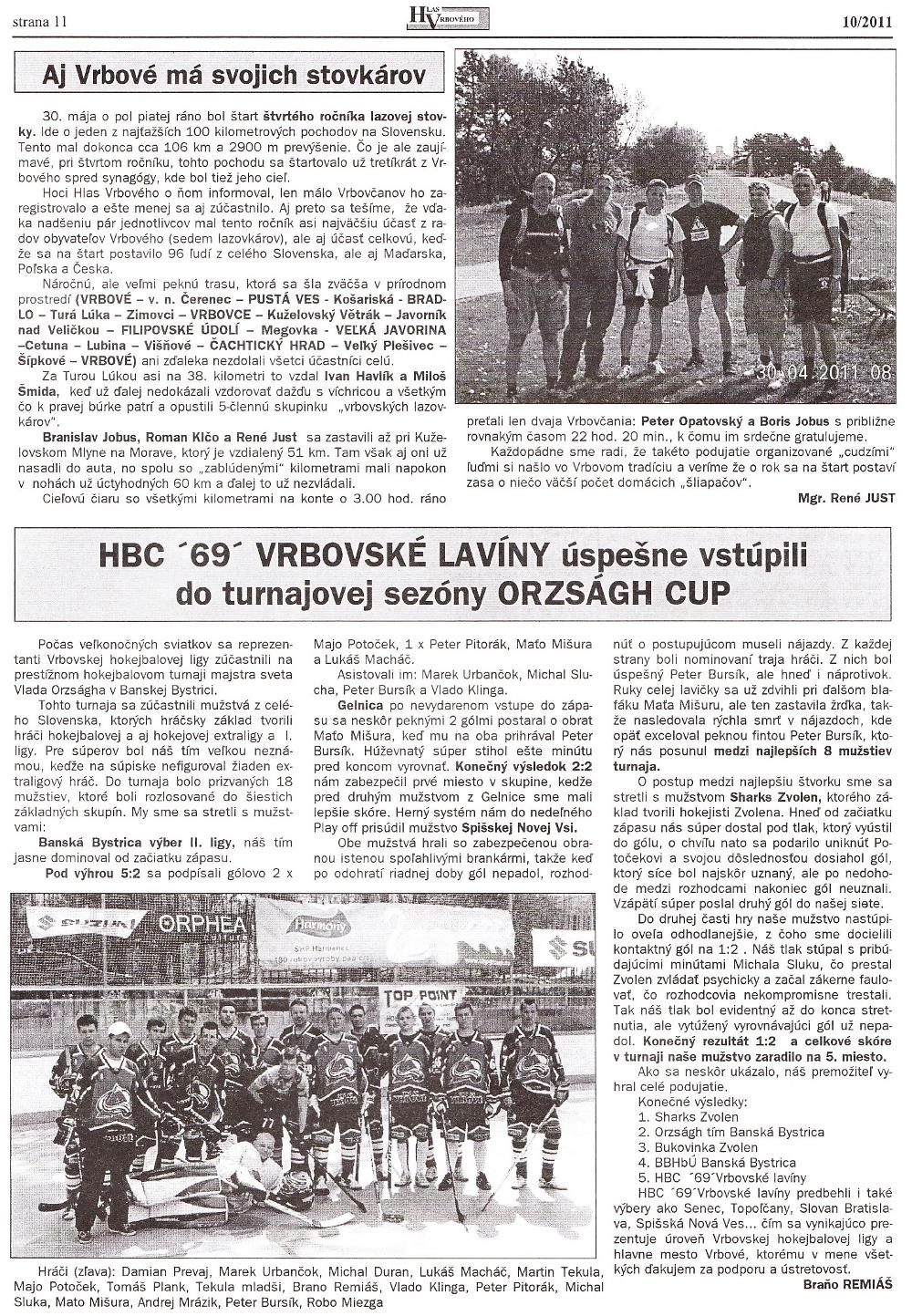 Hlas Vrbového 10/2011, strana 11
