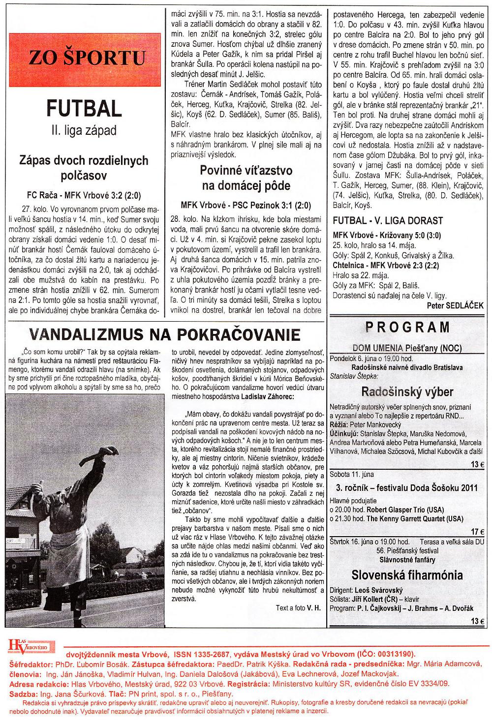 Hlas Vrbového 11/2011, strana 8