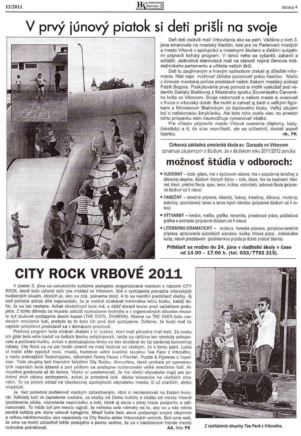 Hlas Vrbového 12/2011, strana 4
