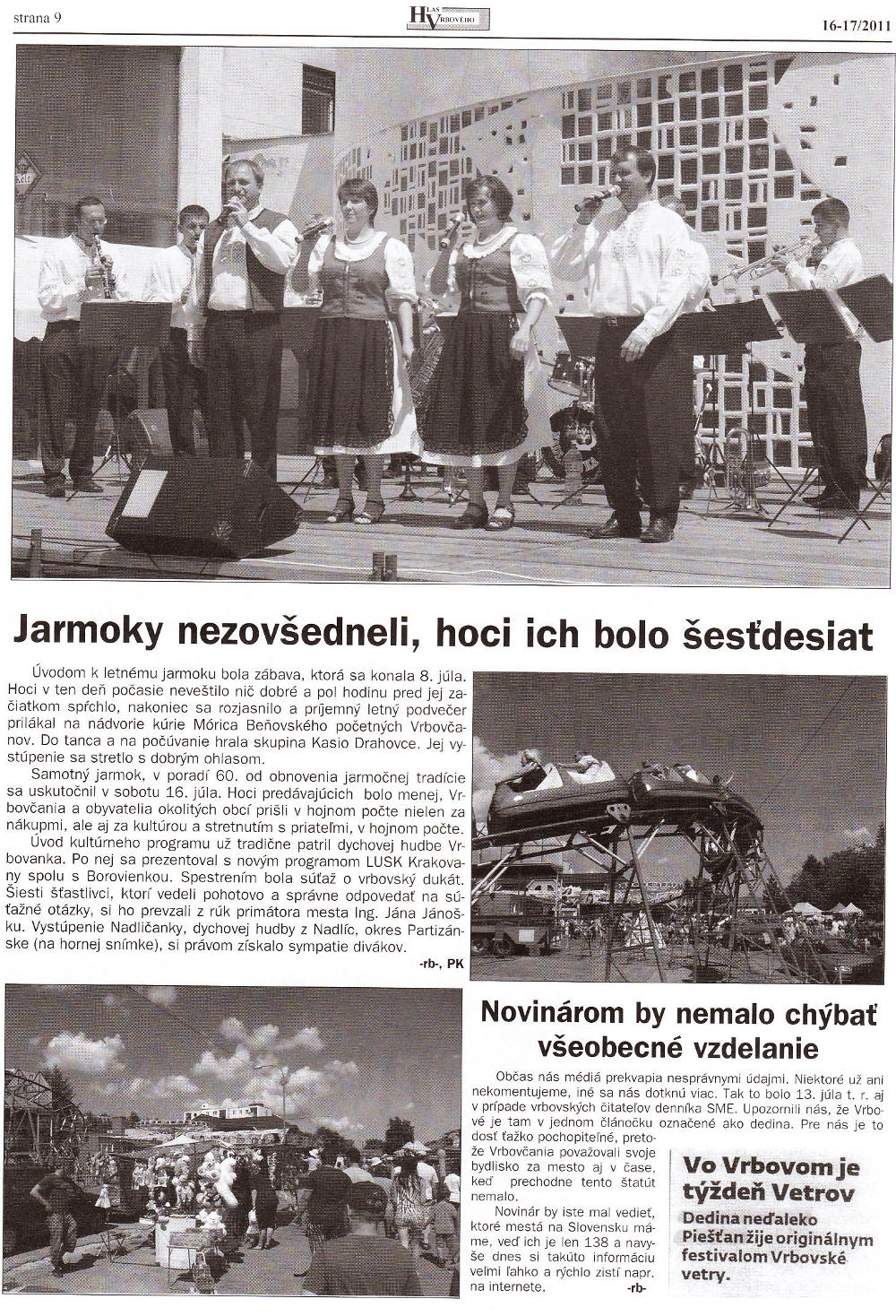 Hlas Vrbového 16-17/2011, strana 9
