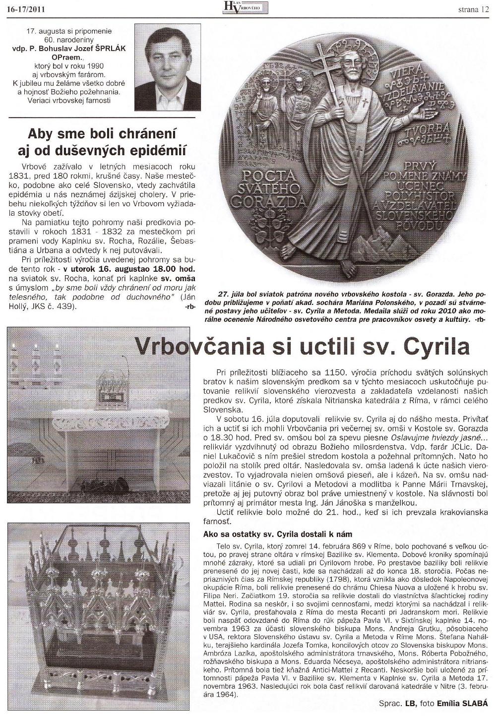 Hlas Vrbového 16-17/2011, strana 12