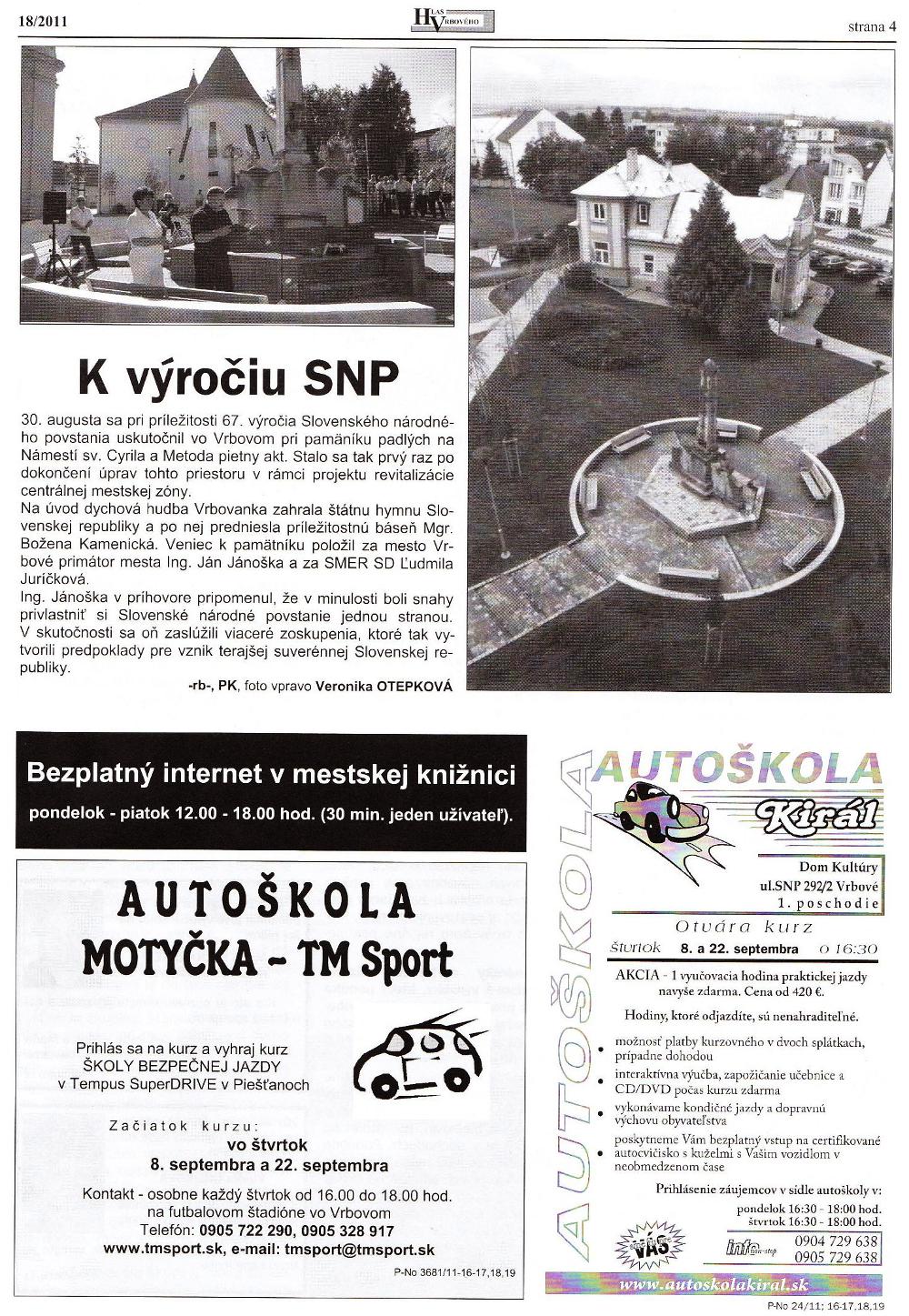 Hlas Vrbového 18/2011, strana 4