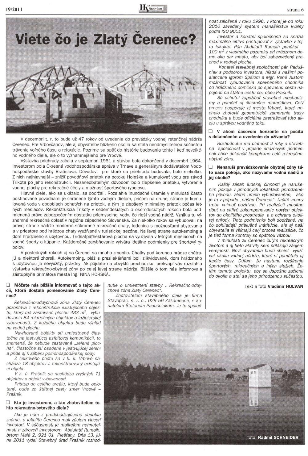 Hlas Vrbového 19/2011, strana 6