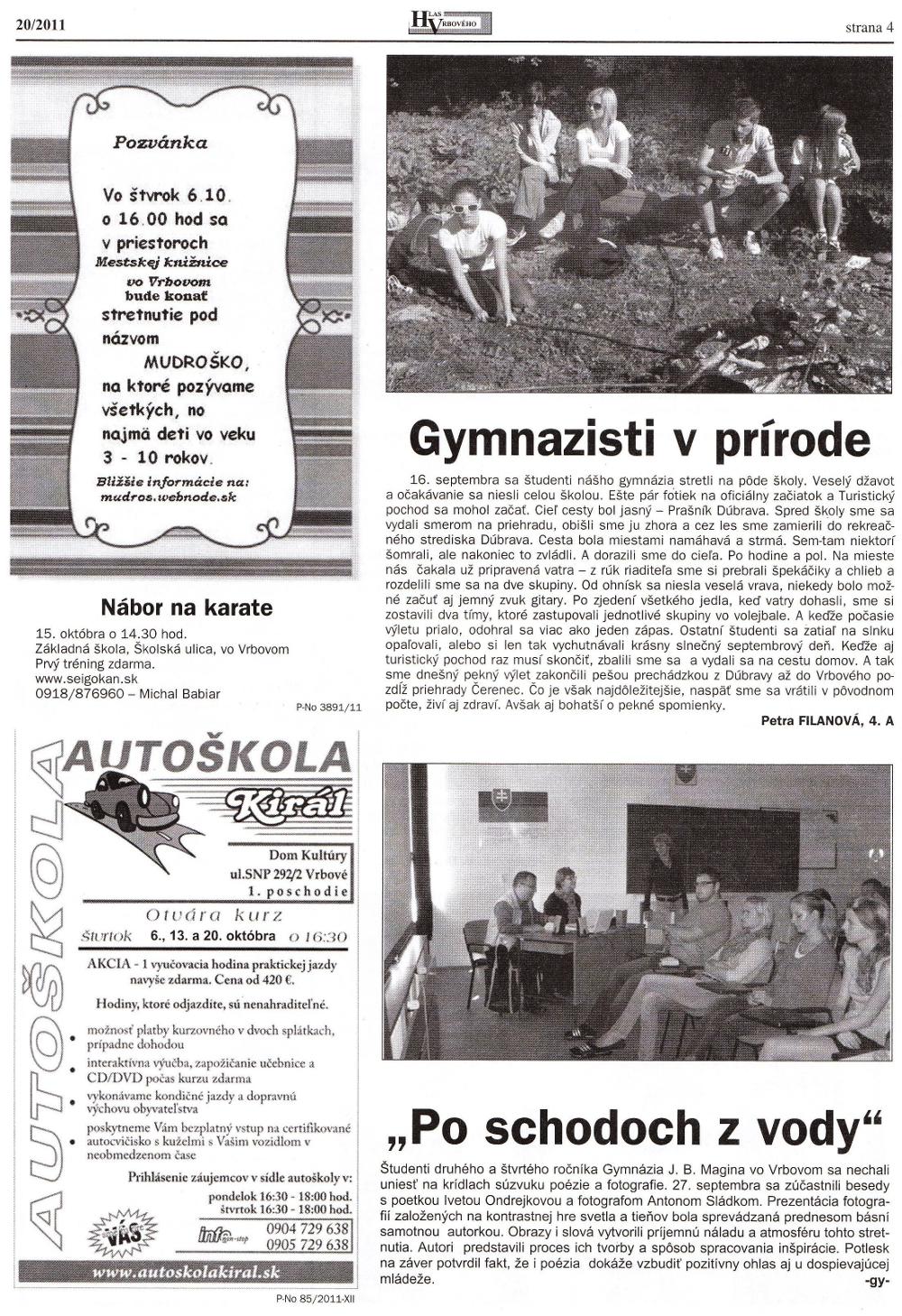 Hlas Vrbového 20/2011, strana 4