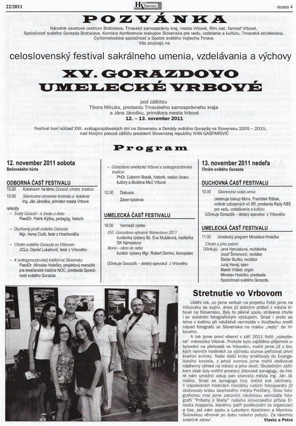 Hlas Vrbového 22/2011, strana 4