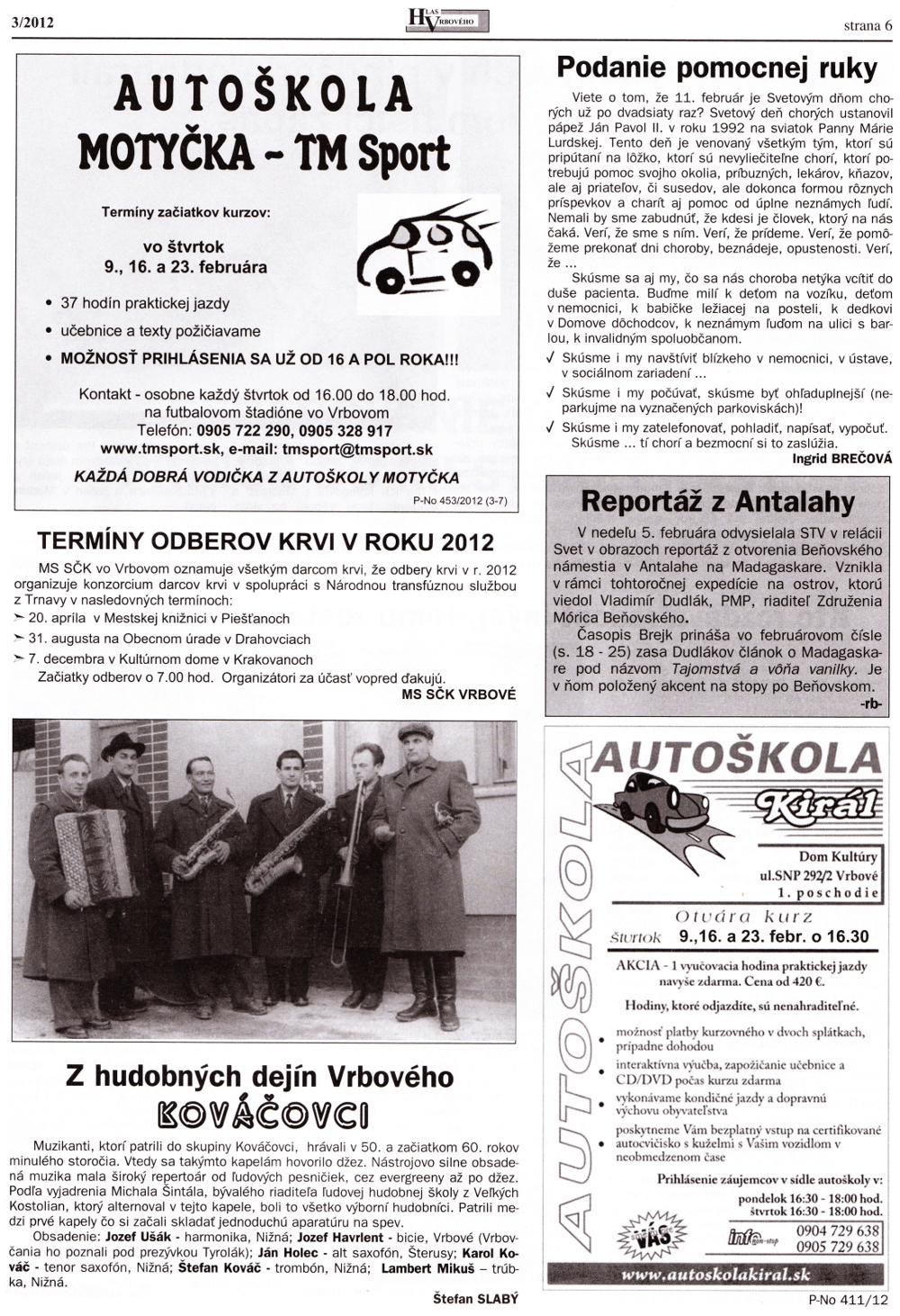 Hlas Vrbového 03/2012, strana 6