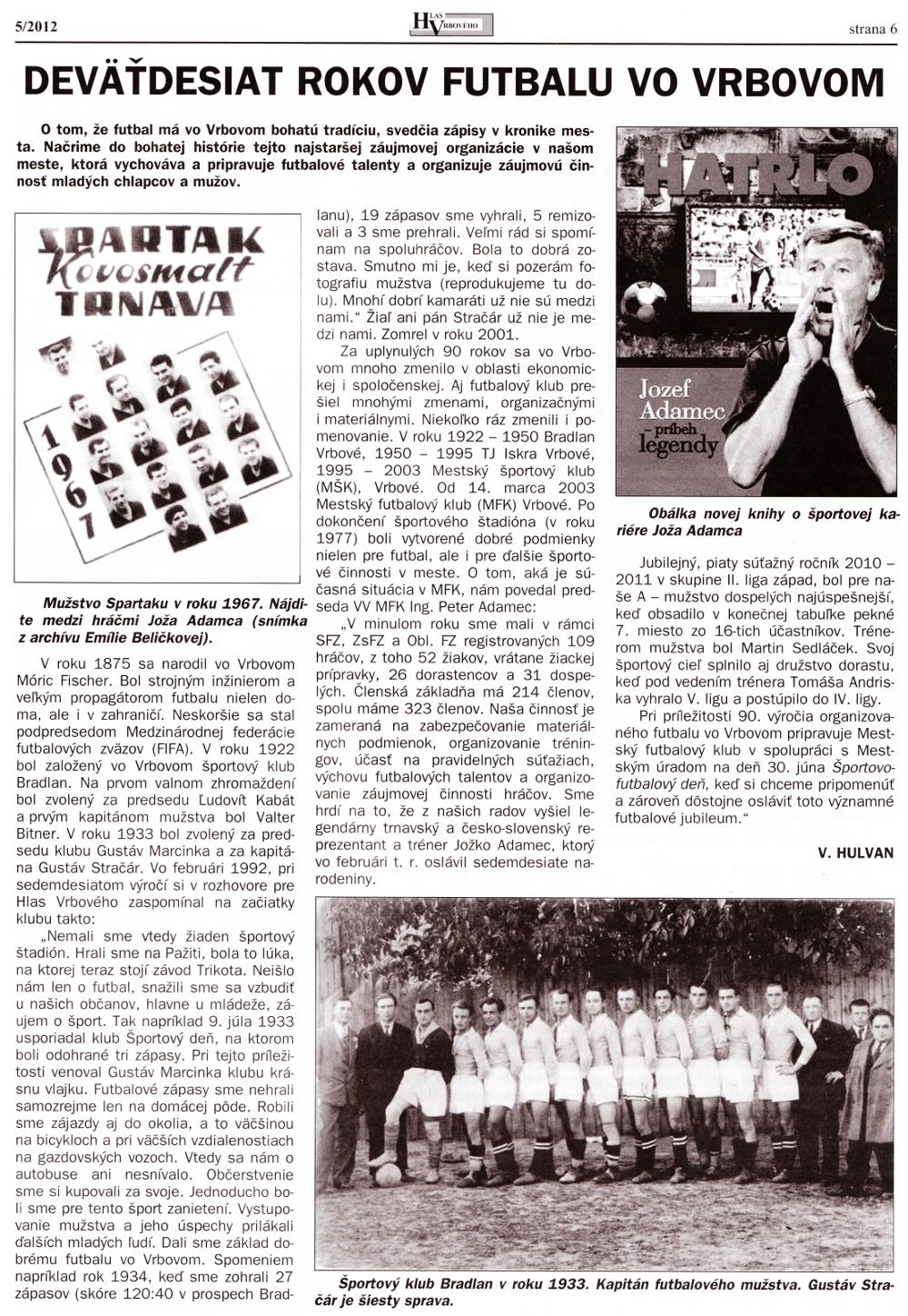 Hlas Vrbového 05/2012, strana 6