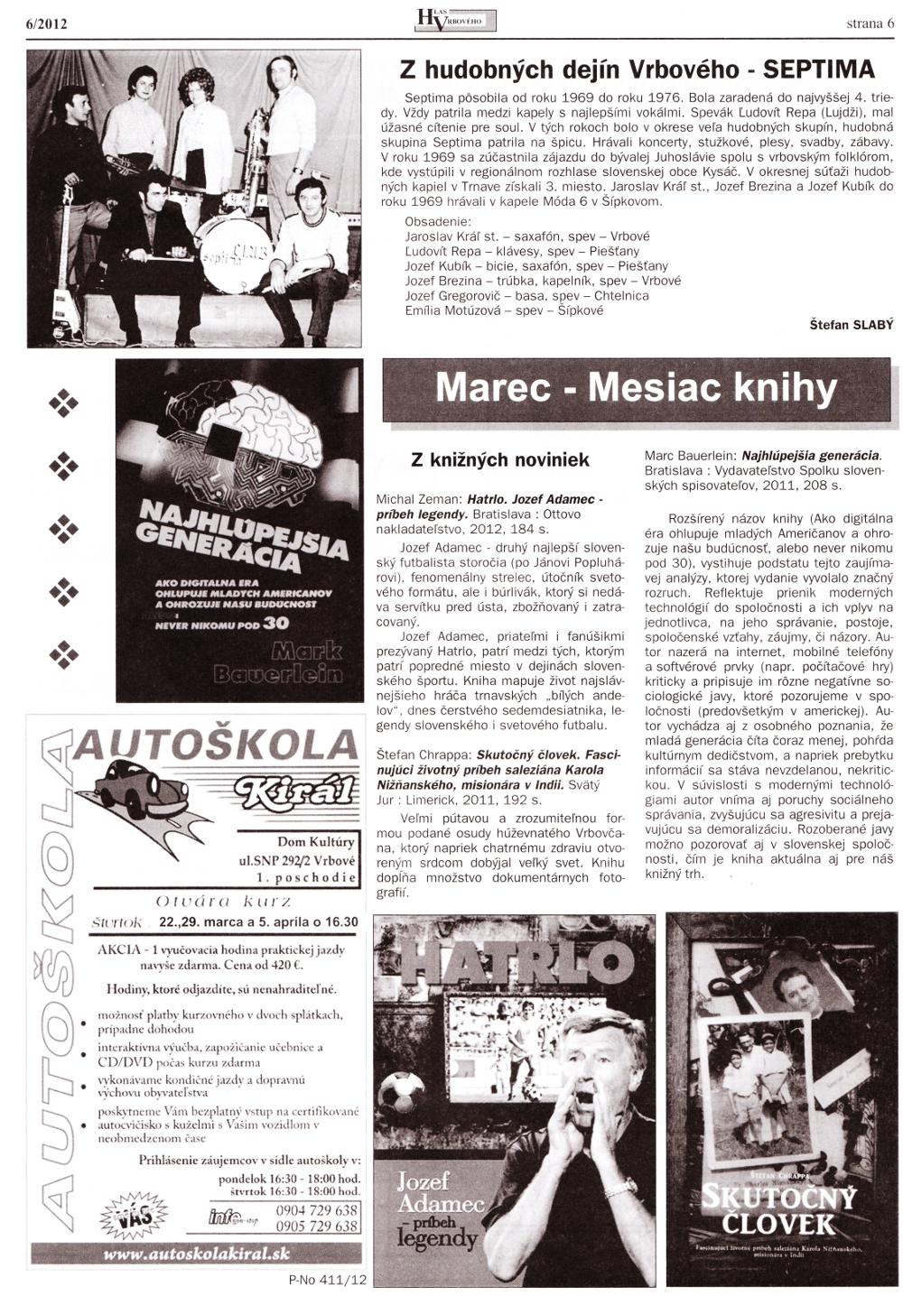 Hlas Vrbového 06/2012, strana 6