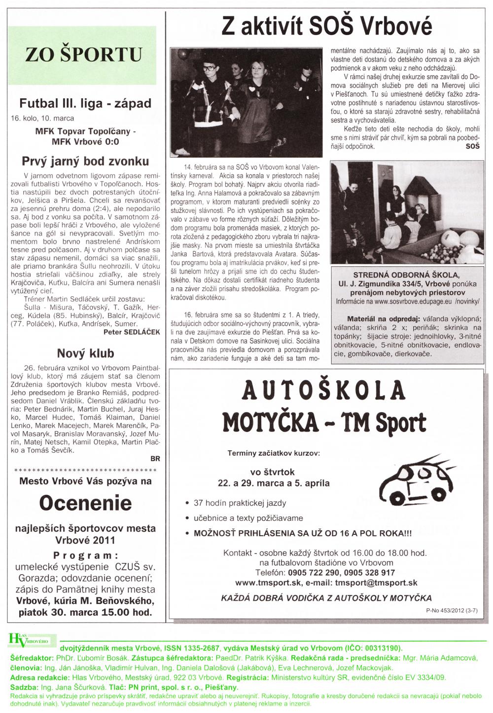 Hlas Vrbového 06/2012, strana 8