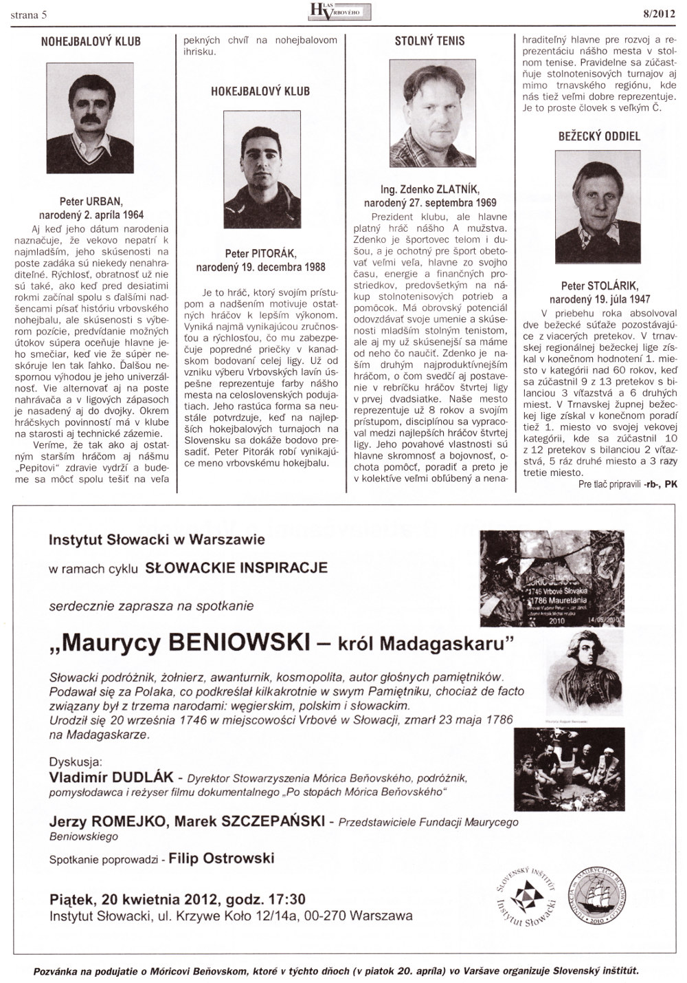 Hlas Vrbového 08/2012, strana 5