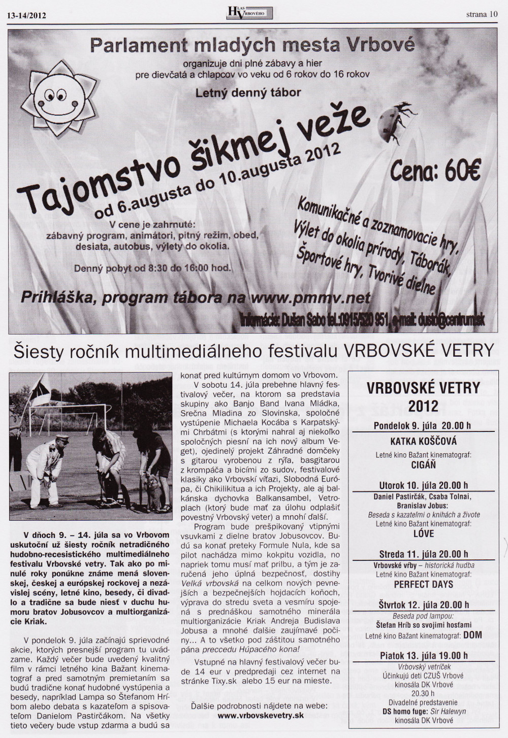 Hlas Vrbového 13-14/2012, strana 10
