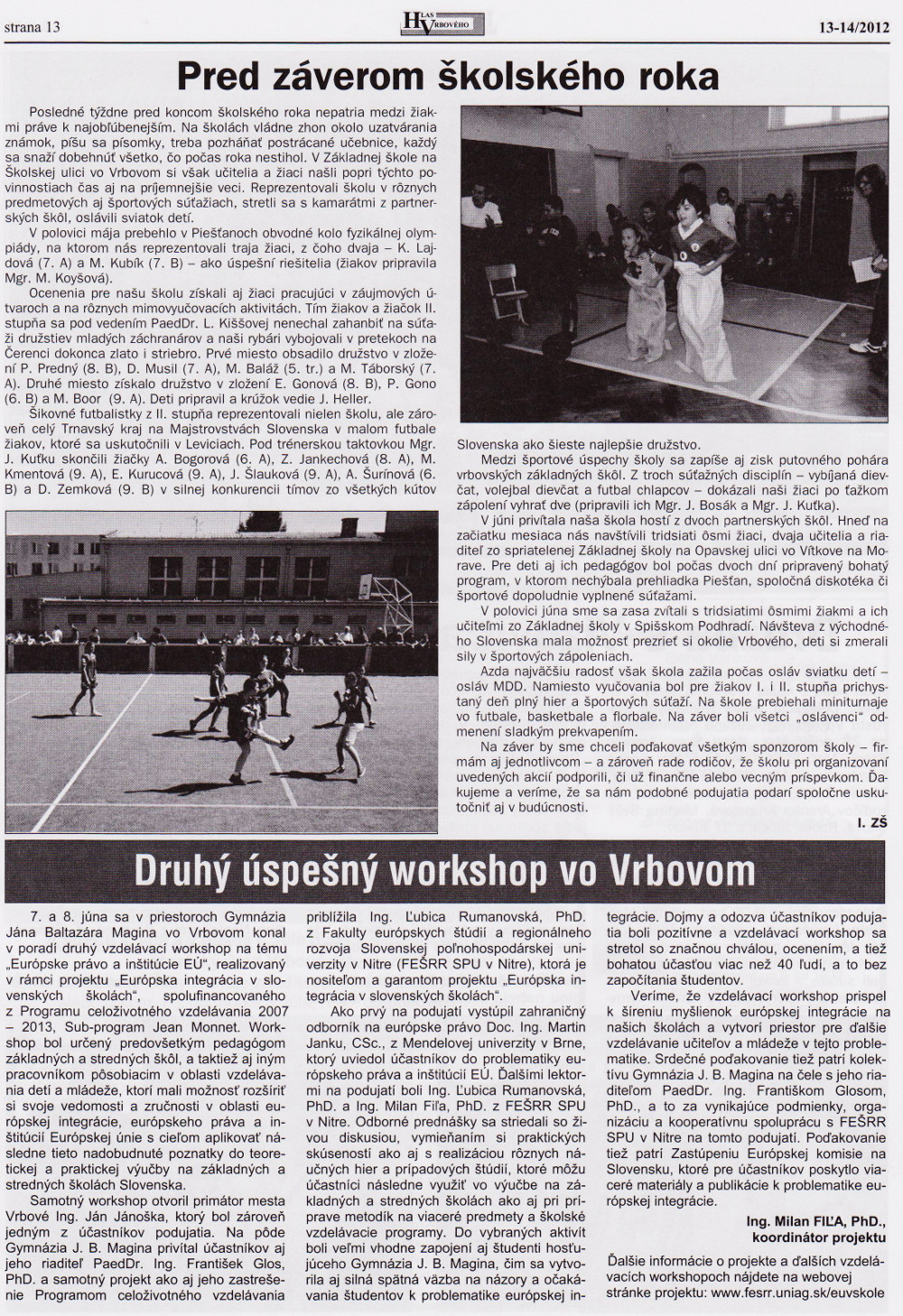 Hlas Vrbového 13-14/2012, strana 13