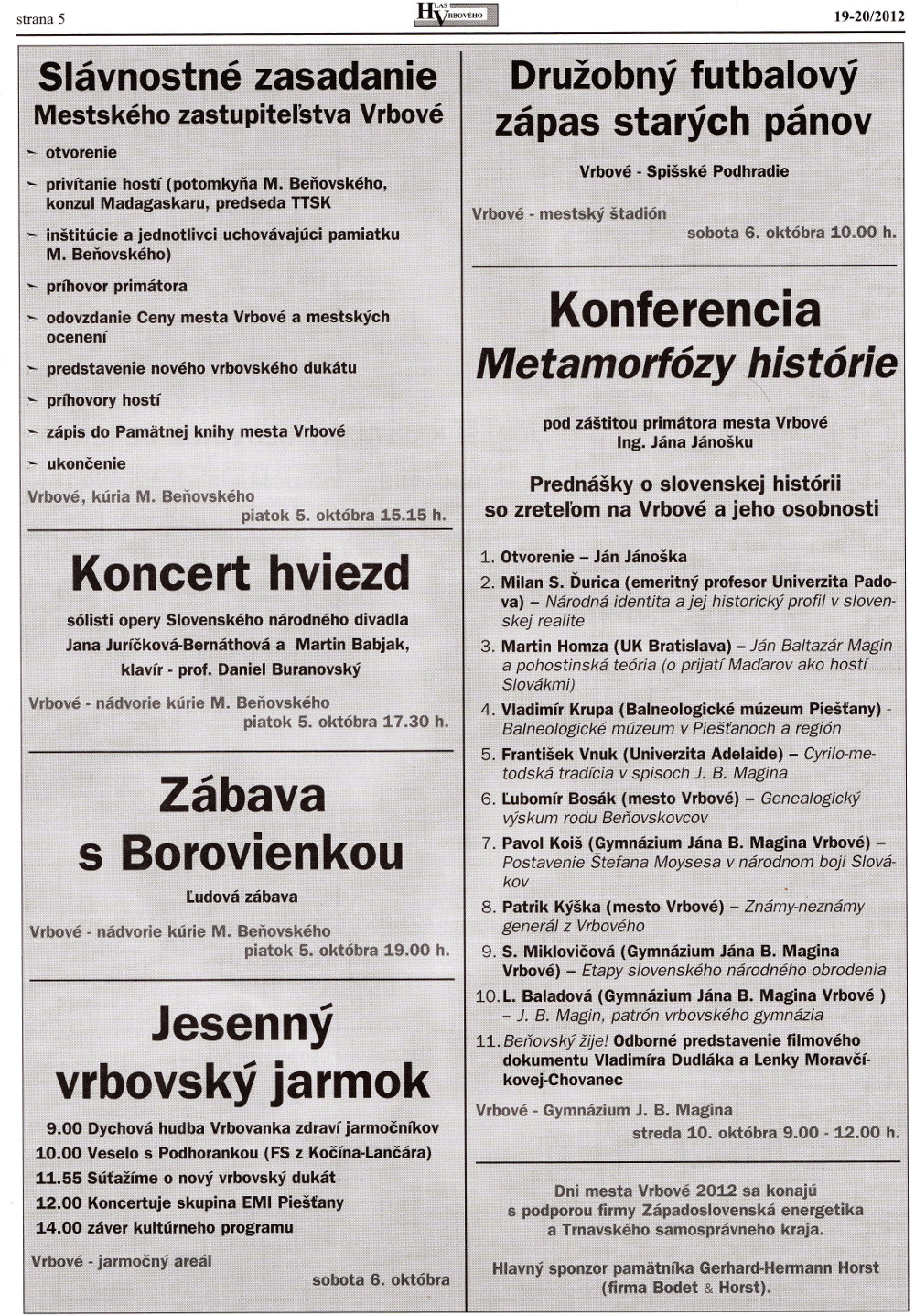 Hlas Vrbového 19/2012, strana 5