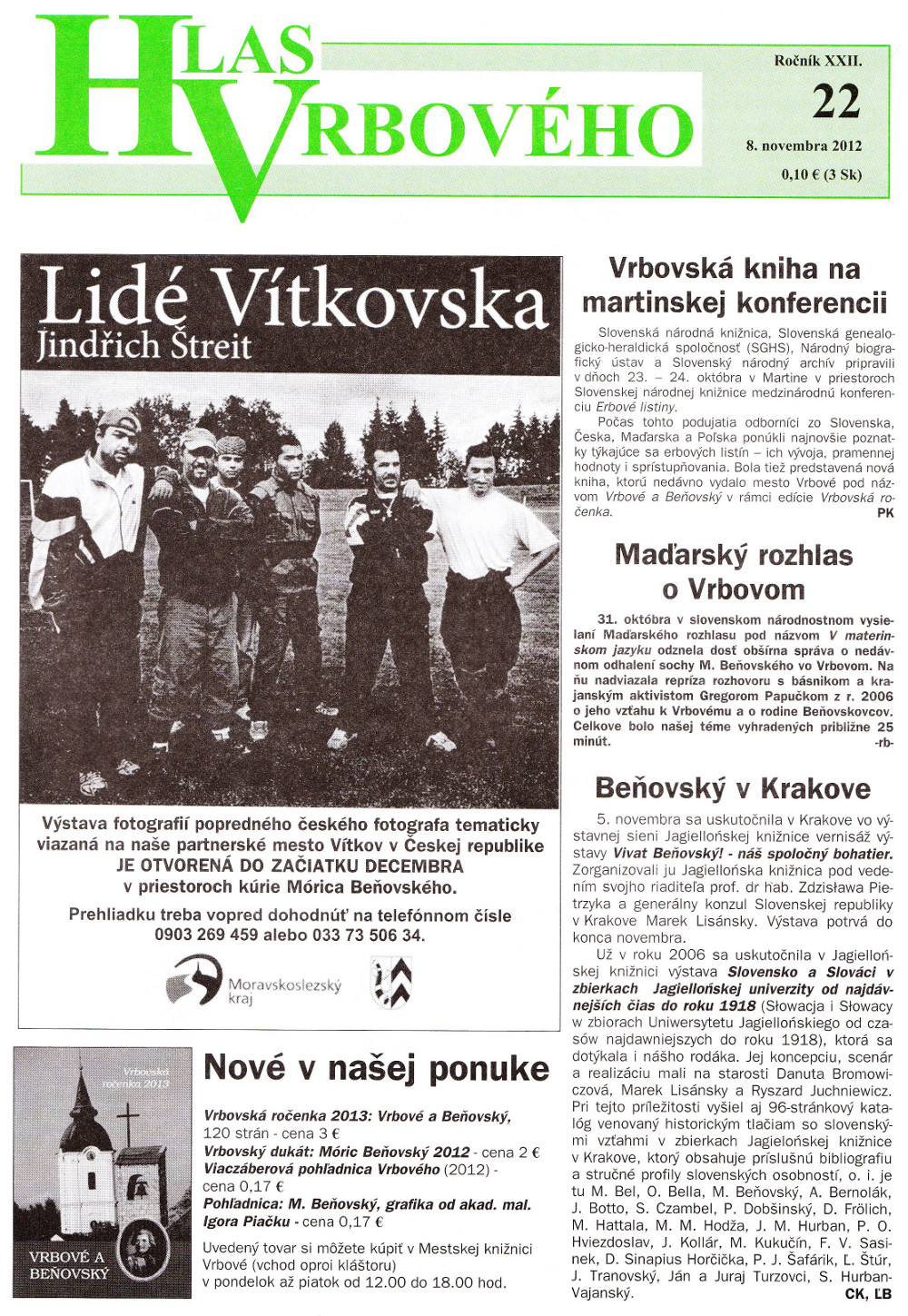Hlas Vrbového 22/2012, strana 1