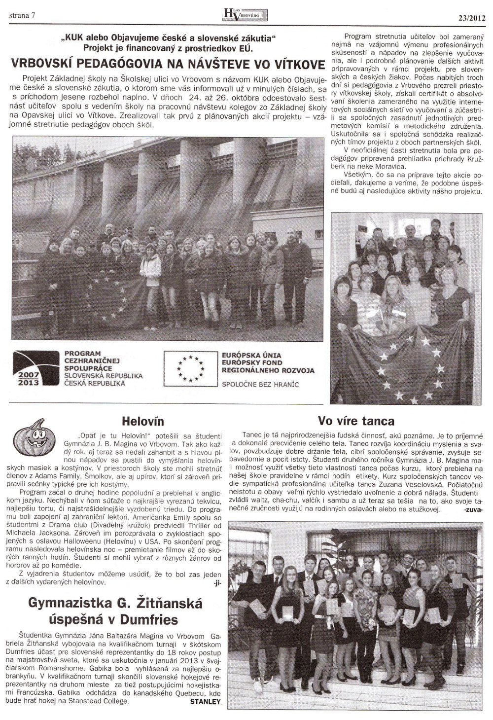 Hlas Vrbového 23/2012, strana 7