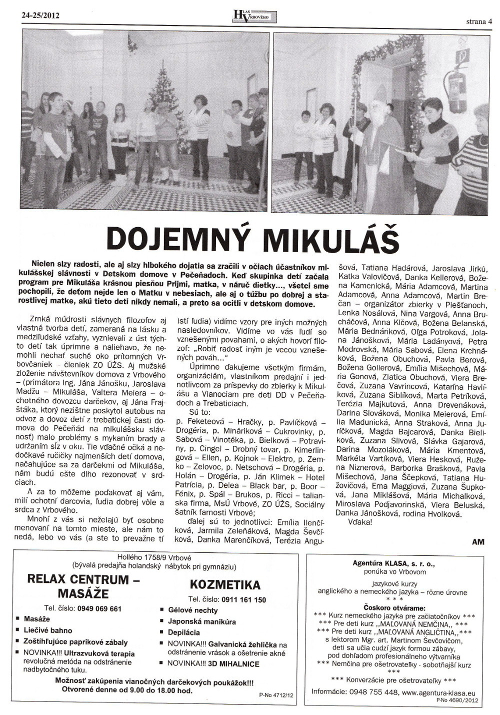 Hlas Vrbového 24/2012, strana 4