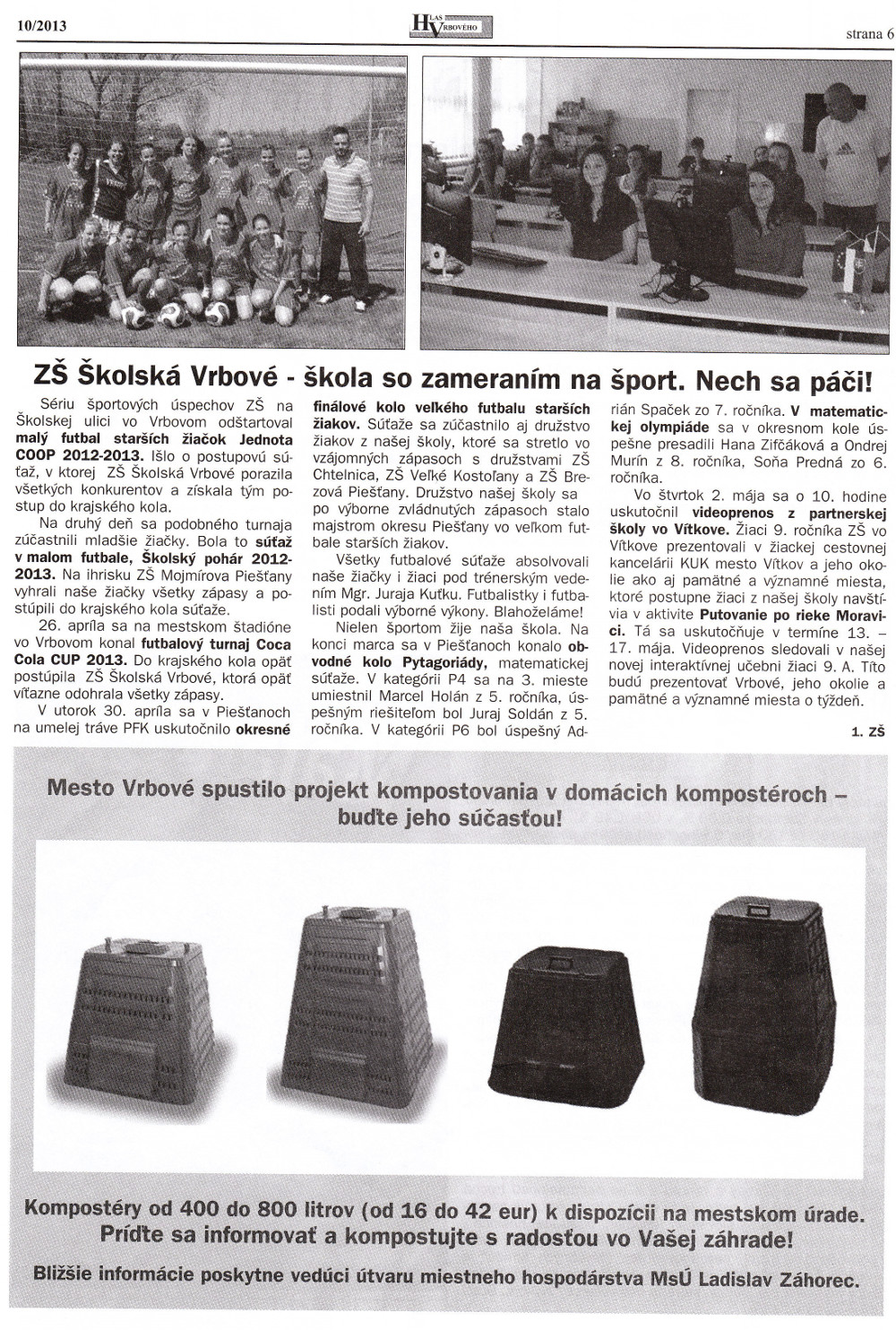 Hlas Vrbového 10/2013, strana 6
