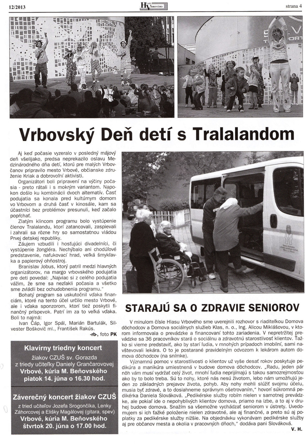Hlas Vrbového 12/2013, strana 4