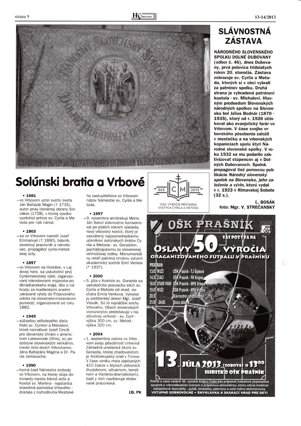 Hlas Vrbového 14/2013, strana 9