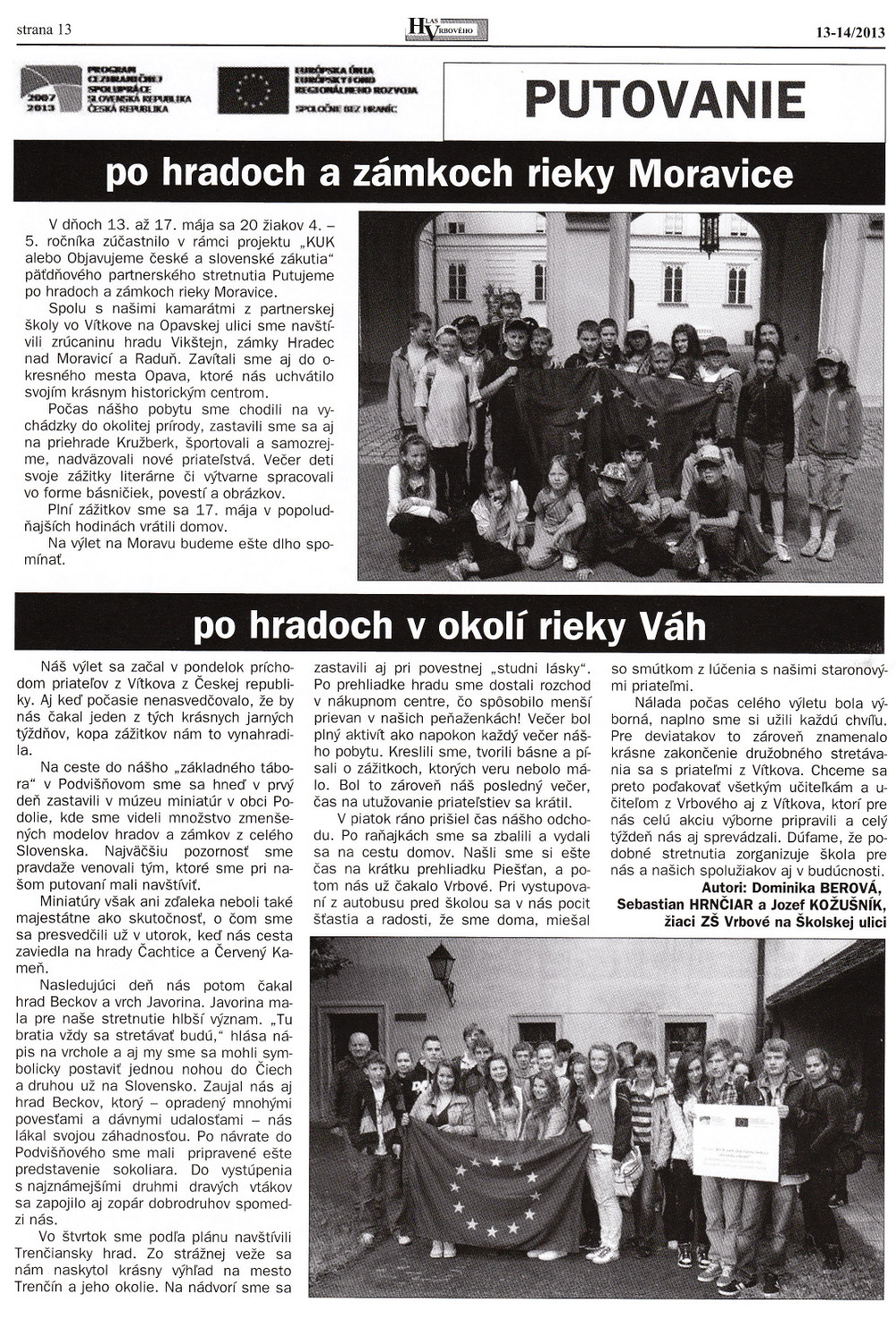 Hlas Vrbového 14/2013, strana 13