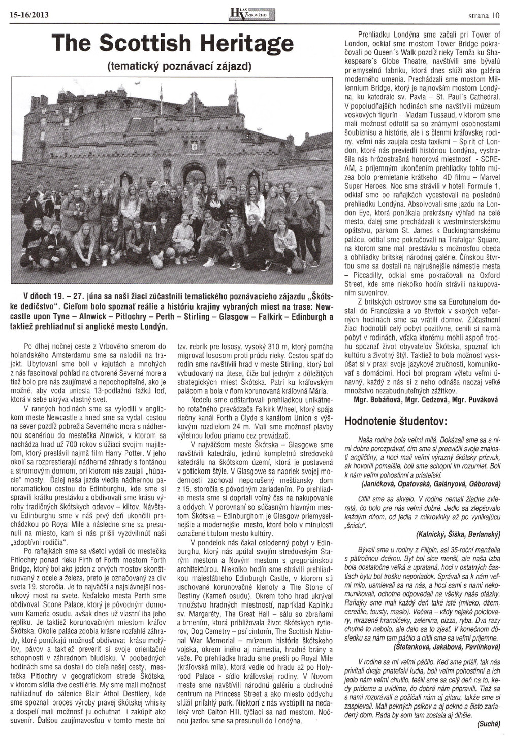 Hlas Vrbového 16/2013, strana 10