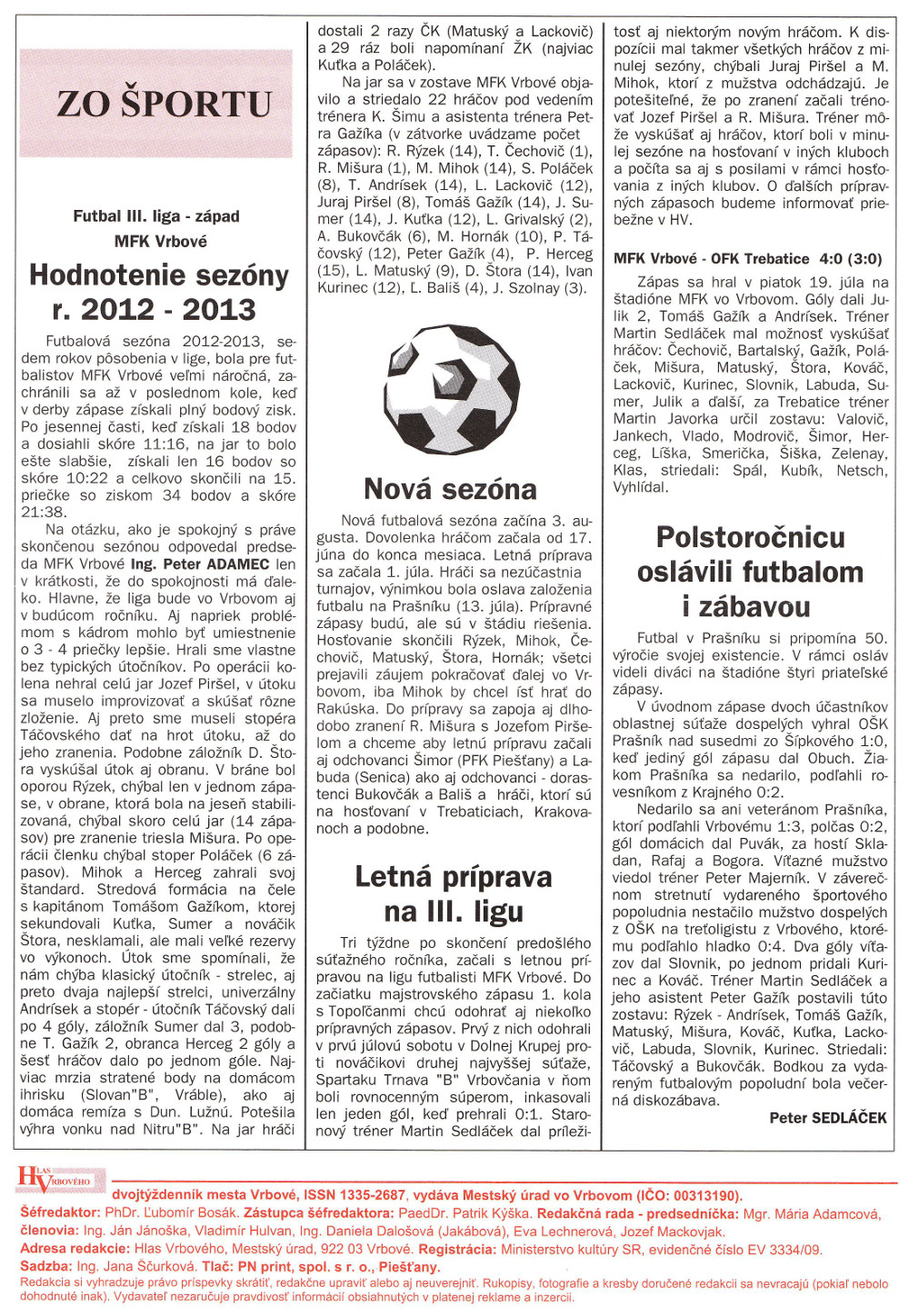 Hlas Vrbového 16/2013, strana 16