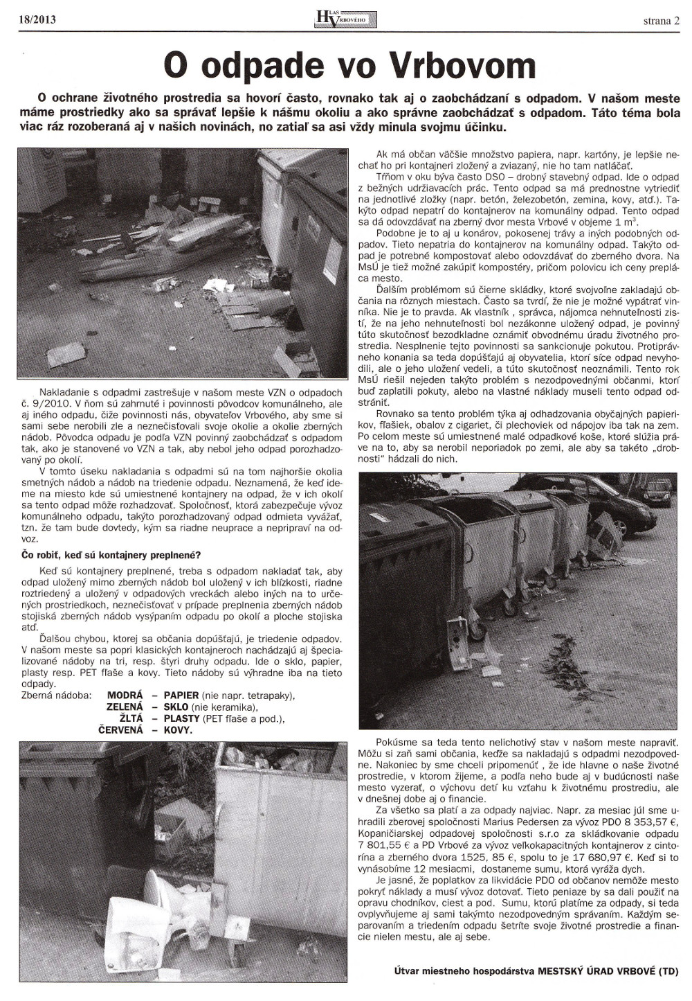 Hlas Vrbového 18/2013, strana 2