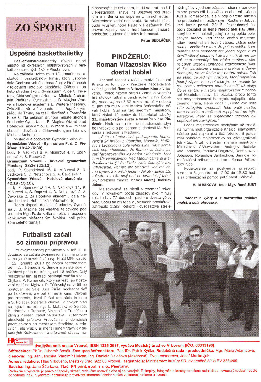 Hlas Vrbového 02/2013, strana 8
