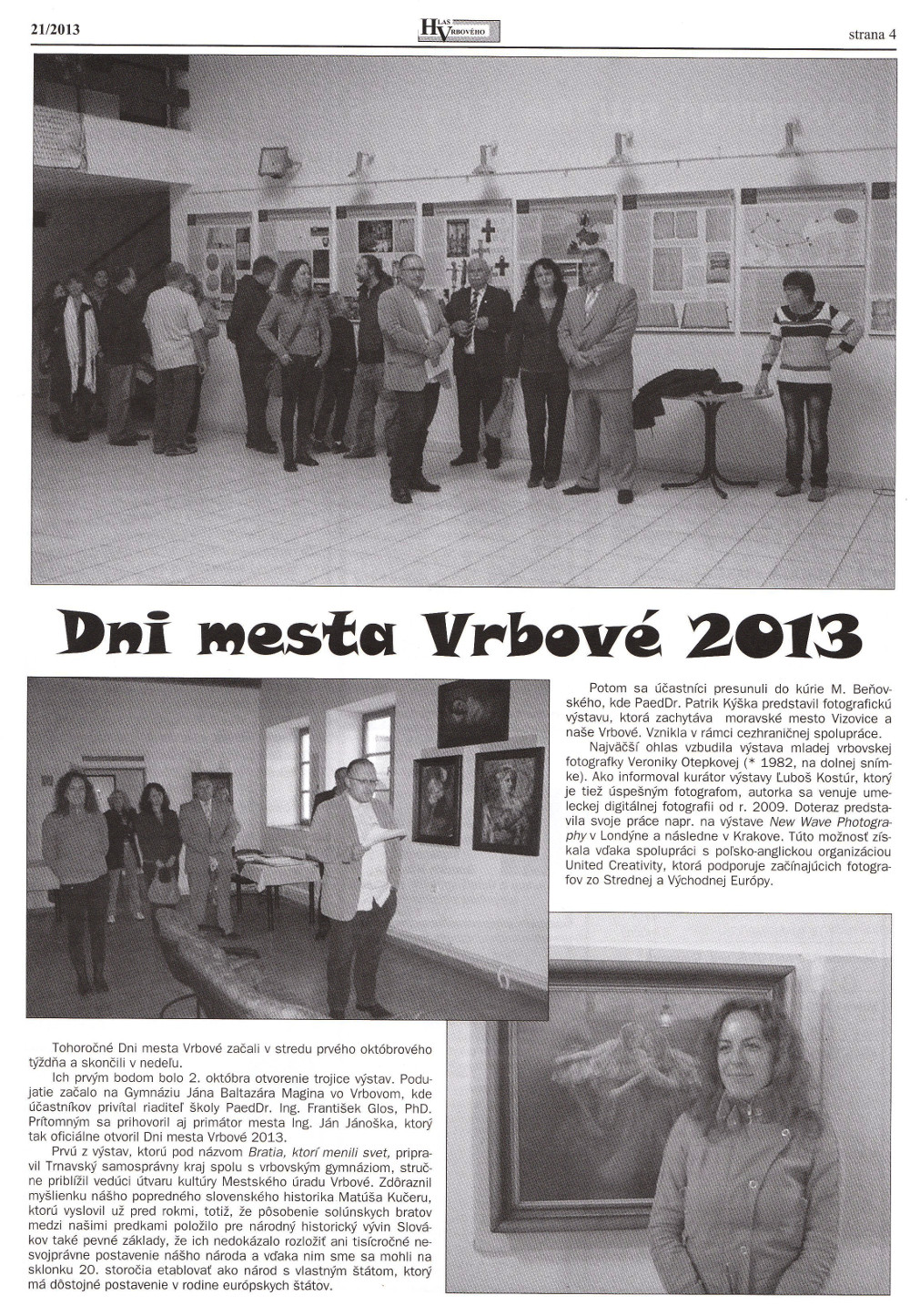 Hlas Vrbového 21/2013, strana 4
