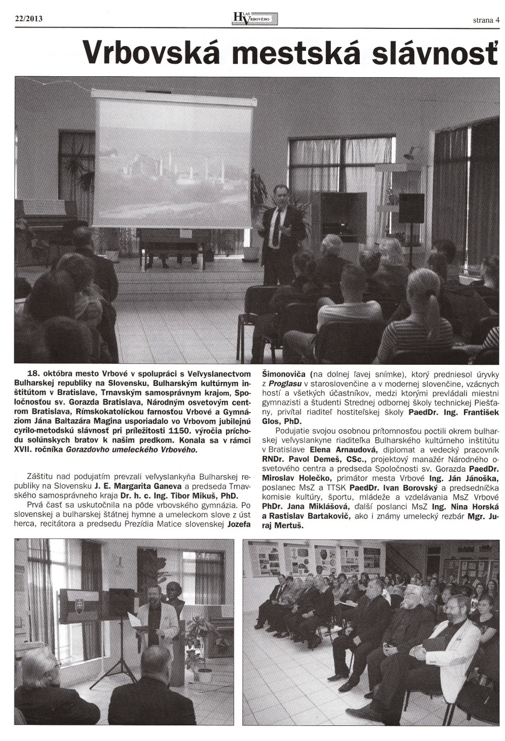 Hlas Vrbového 22/2013, strana 4
