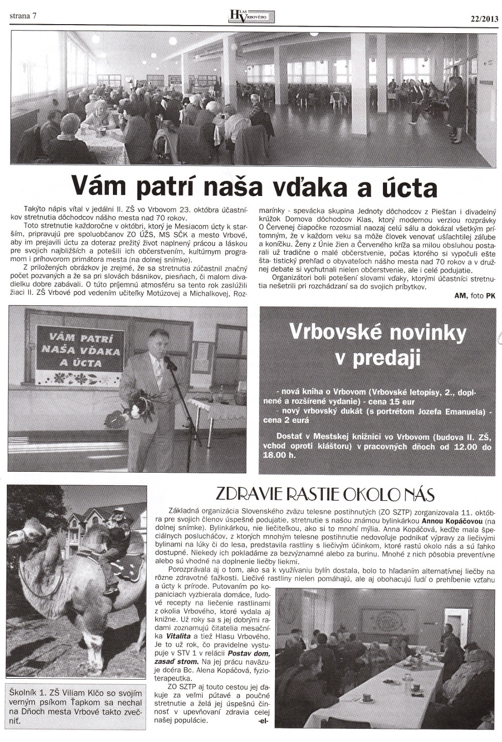 Hlas Vrbového 22/2013, strana 7