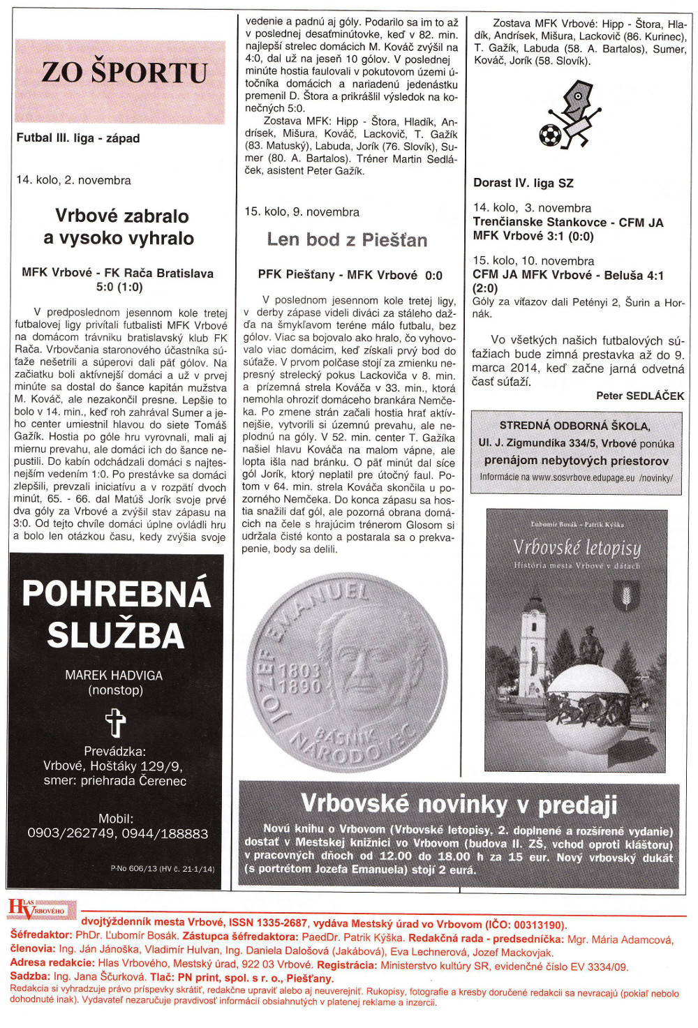 Hlas Vrbového 23/2013, strana 8