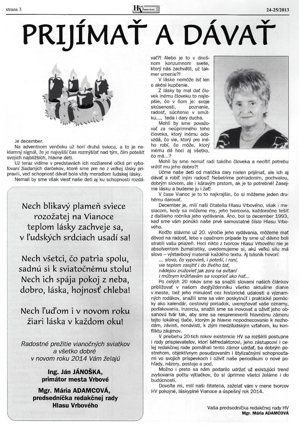 Hlas Vrbového 24/2013, strana 4