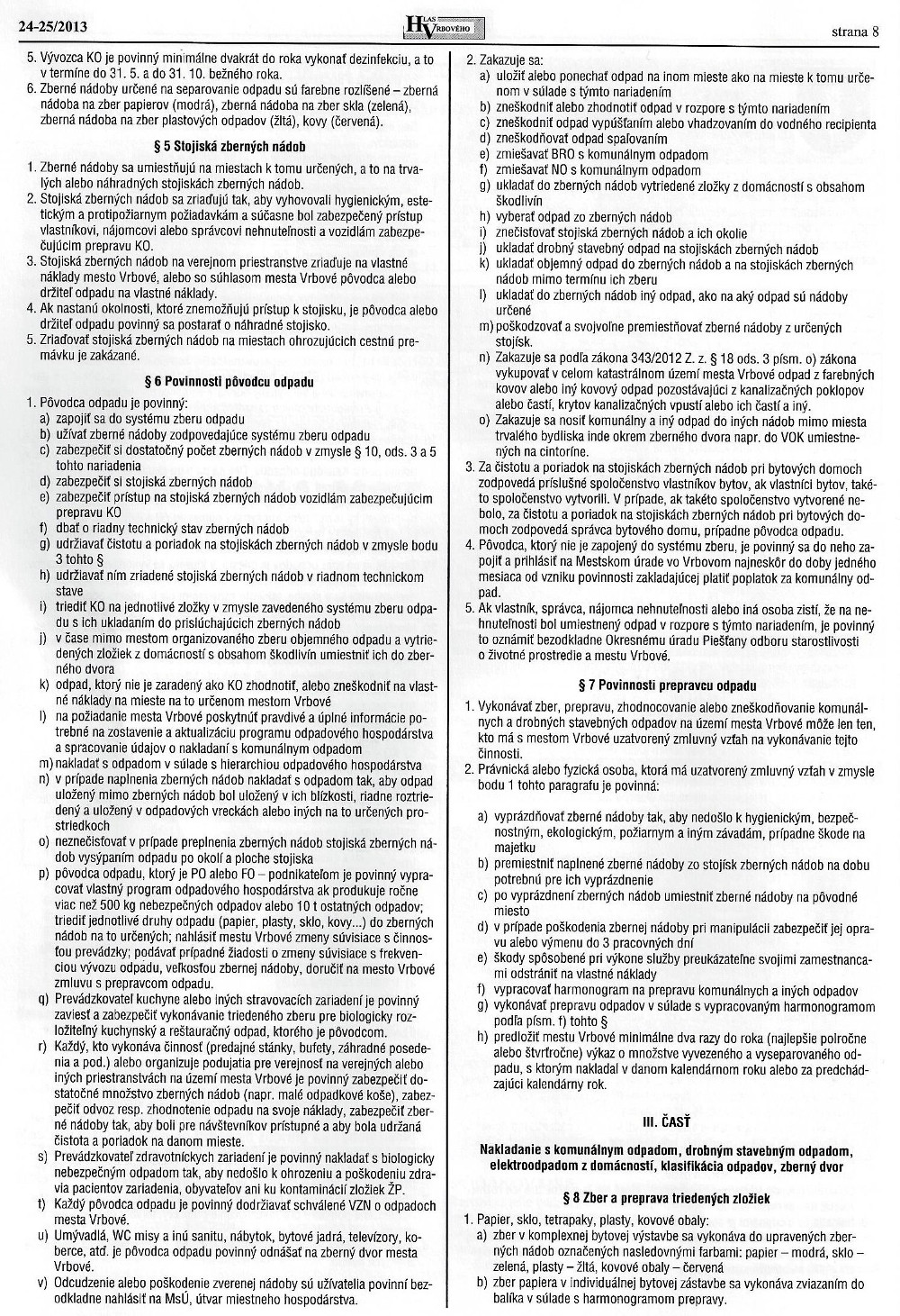Hlas Vrbového 24/2013, strana 9