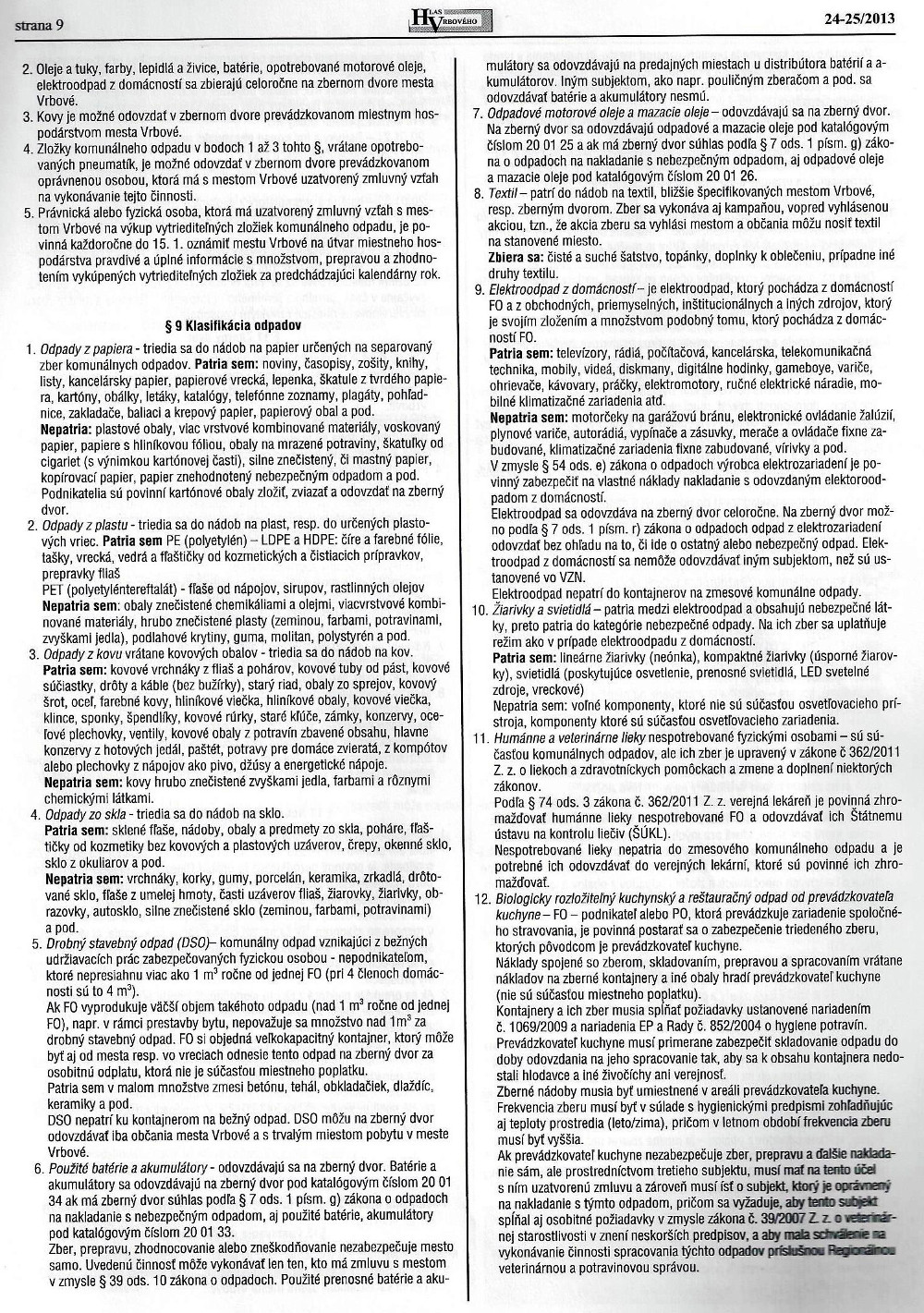 Hlas Vrbového 24/2013, strana 10