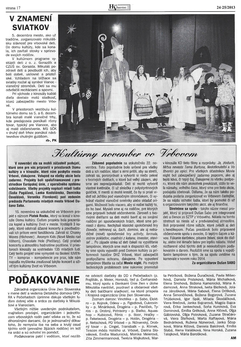 Hlas Vrbového 24/2013, strana 18