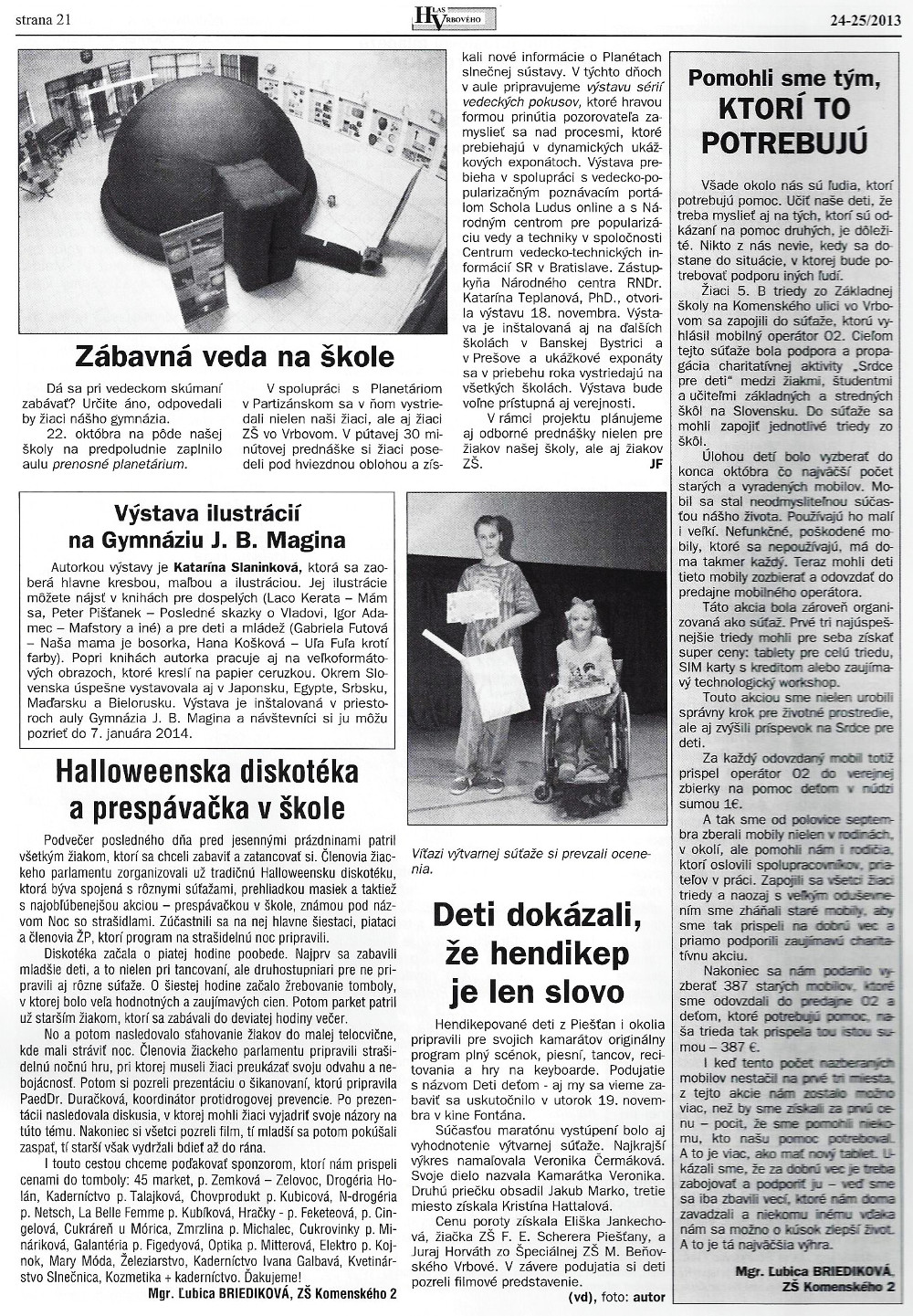 Hlas Vrbového 24/2013, strana 22