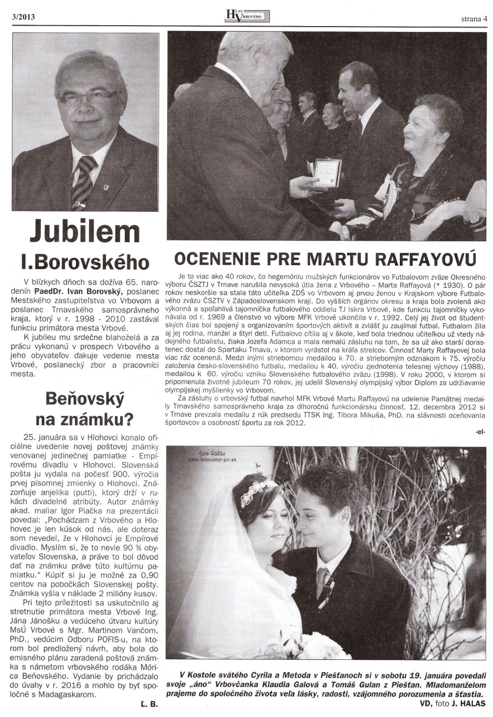 Hlas Vrbového 03/2013, strana 4