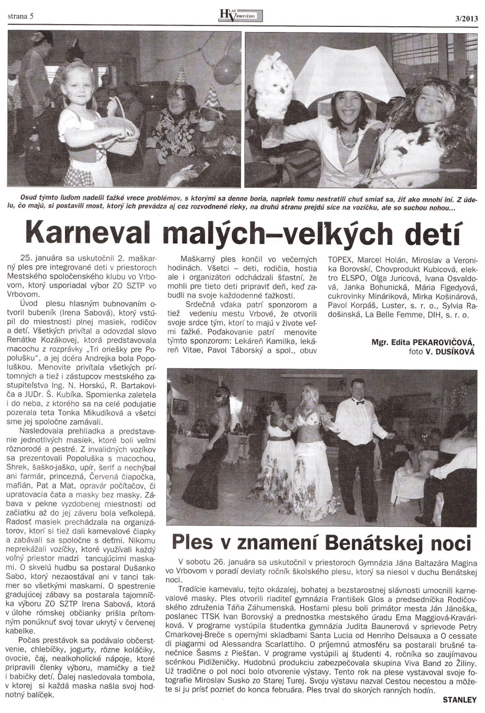 Hlas Vrbového 03/2013, strana 5