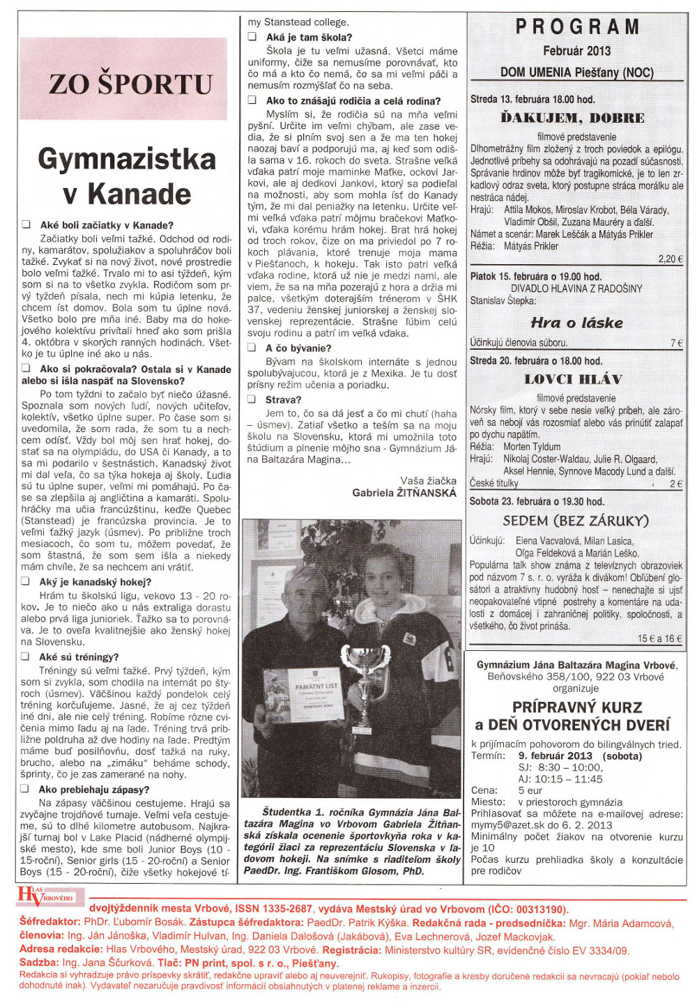 Hlas Vrbového 03/2013, strana 8