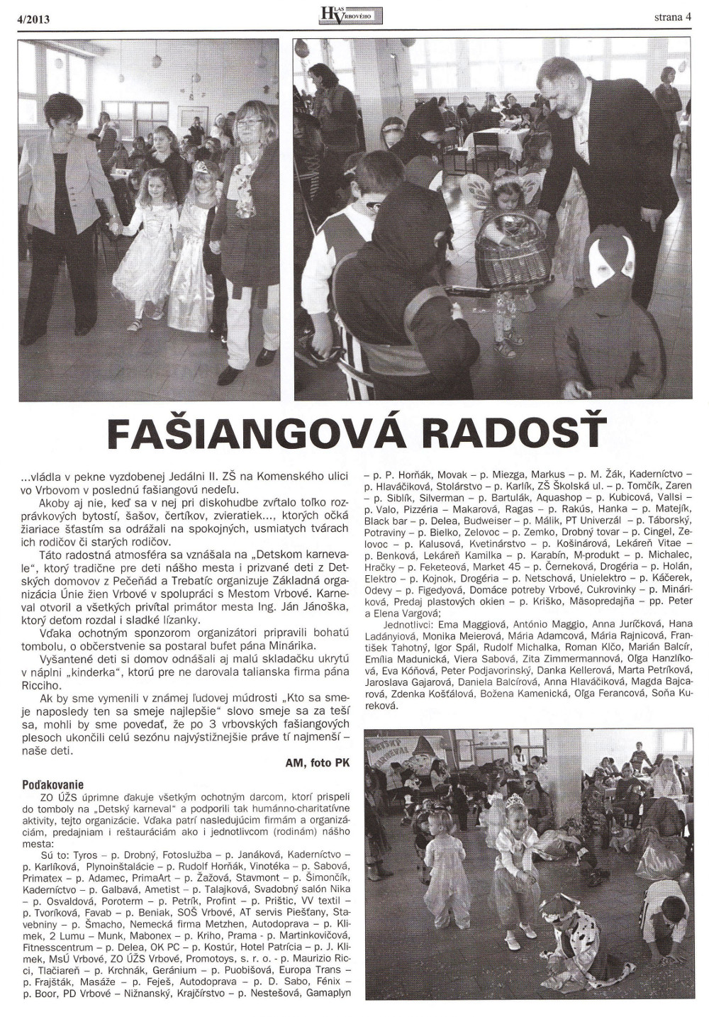Hlas Vrbového 04/2013, strana 4