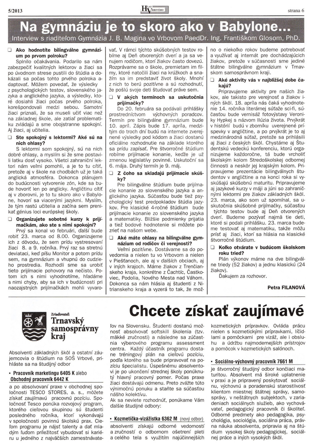 Hlas Vrbového 05/2013, strana 6