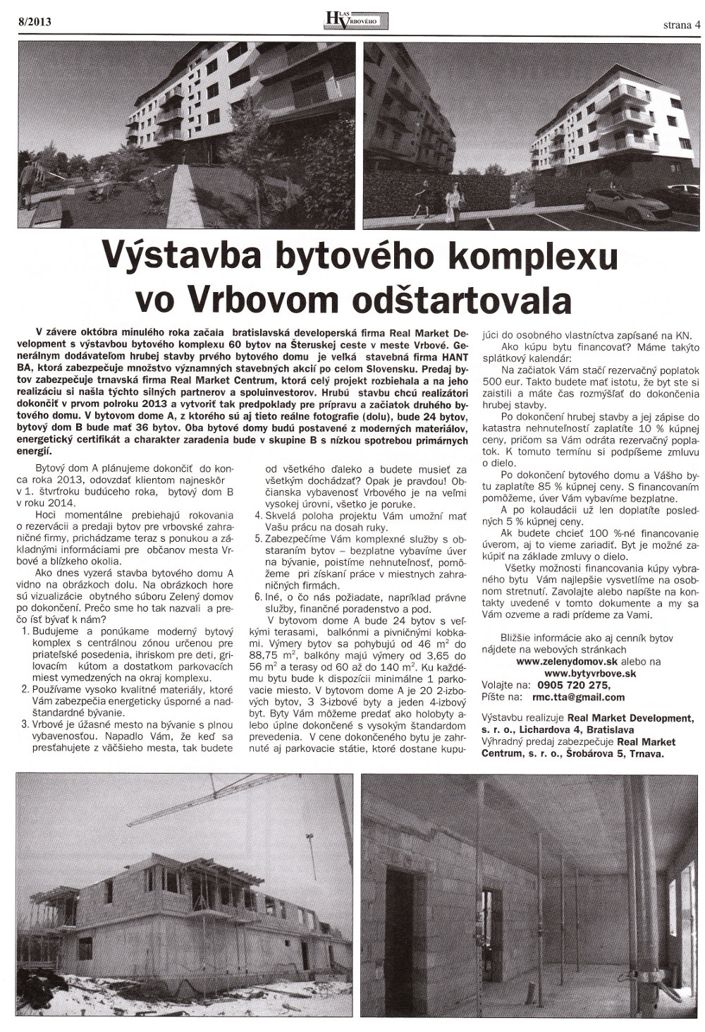 Hlas Vrbového 08/2013, strana 4